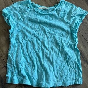 Girls Eyelet Top 🩵